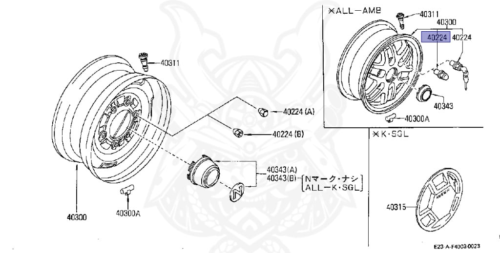 マークX 40224-W1505 - Nissan - Nut, Road wheel - Nengun Performance