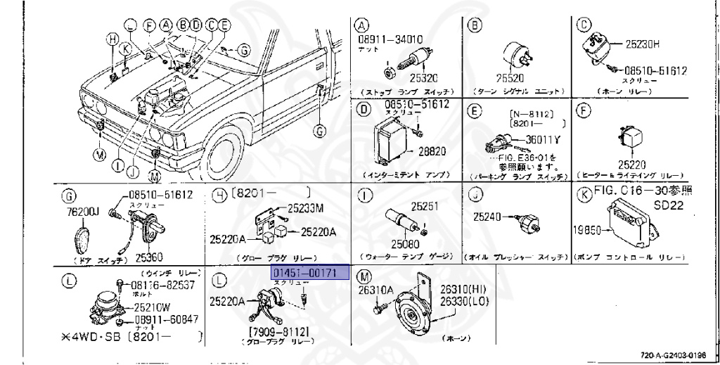 GTO  設定資料 01451-00171 - Nissan - Screw - Nengun Performance