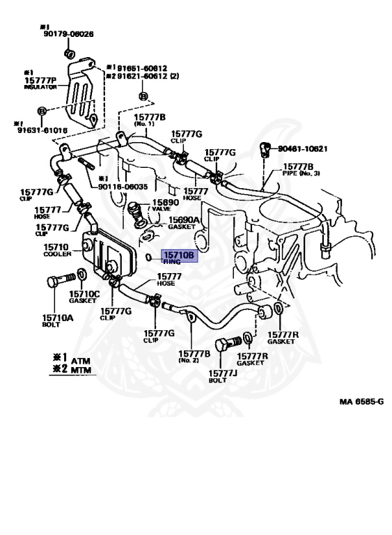 Ｏ 90301-22004 - Toyota - O-Ring (for Oil Cooler) - Nengun