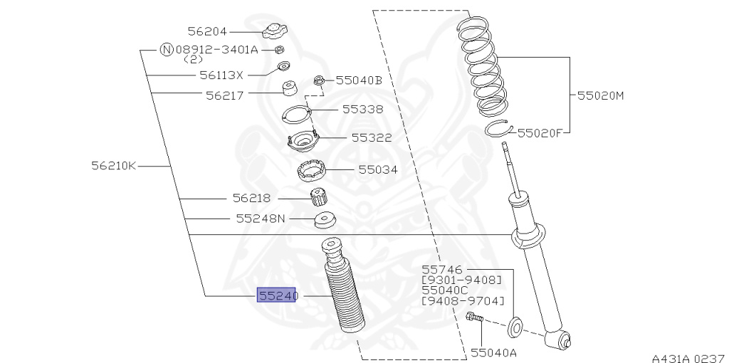 Nissan - Laurel - C34 - 1996 - Celestia - HARDTOP(K) - 2 WHEEL DRIVE(2WD) - AUTOMATIC-FLOOR SHIFT(AT.F4) - IRS TYPE(IRS) - RB20E