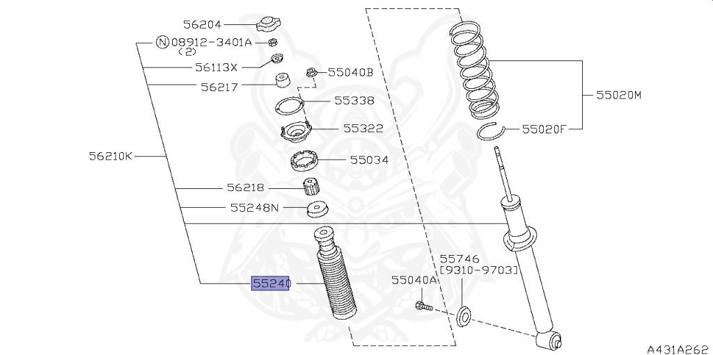 Nissan - Silvia - S14 - 1994 - KS - HARDTOP(K) - AUTOMATIC TRANSMISSION(AT) - TWO WHEELS STEERING(2WS) - SR20DET