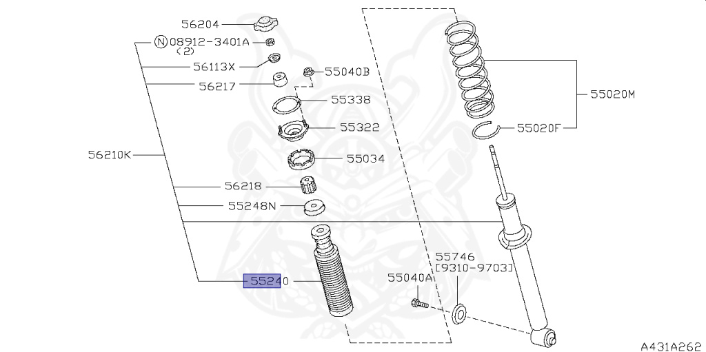 Nissan - Silvia - S14 - 1993 - KS - HARDTOP(K) - AUTOMATIC TRANSMISSION(AT) - TWO WHEELS STEERING(2WS) - SR20DET