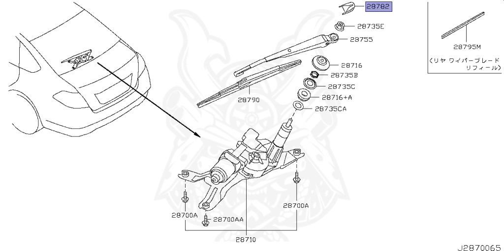 Nissan - Teana - J32 - 2012 - 250XL GRADE - SEDAN(SED) - 2 WHEEL DRIVE(2WD) - CVT(CVT) - VQ25DE