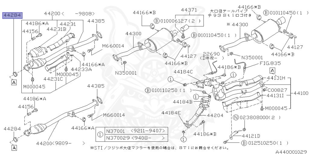 Subaru - Impreza WRX - GC8 - Jan-1996 - Dec-1998 - WRXRASTI - Sedan - F4WD - Manual Transmission - Right hand - EJ20G