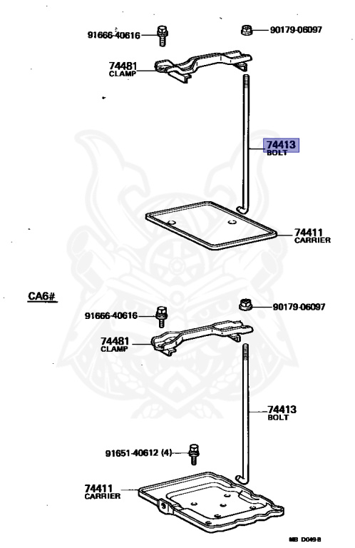 Toyota - Carina - CA67V - 1983 - DLX TYPE - V(MODEL MARK) - Manual - 1C