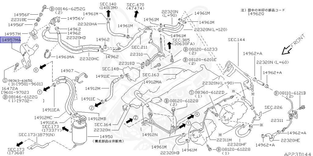 Nissan - Skyline GT-R - BCNR33 - 1995 - GTR/N1 - 2 door hard top (2K) - 4 WHEEL DRIVE(4WD) - MANUAL TRANS 5-SPEED(MT.F5) - HICAS - RB26DETT