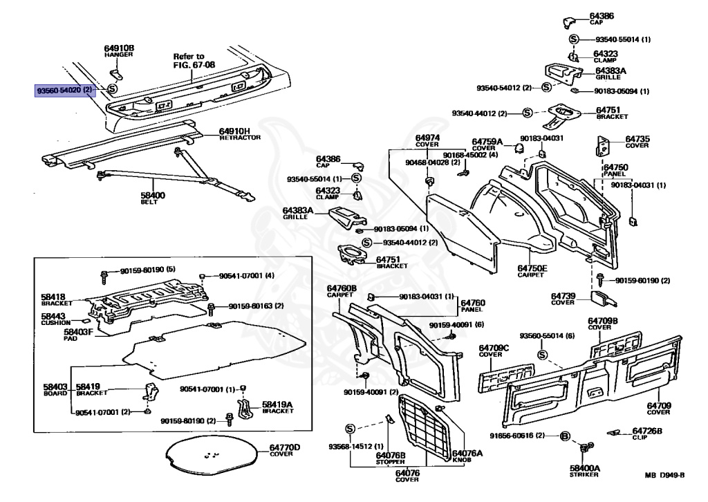 93560-54020 - Toyota - ** Std Part - Nengun Performance