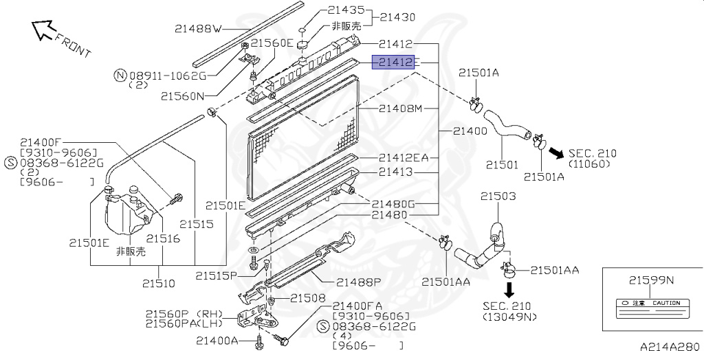 Nissan - Silvia - S14 - 1998 - KS - HARDTOP(K) - MANUAL TRANSMISSION(MT) - FOUR WHEELS STEERING(4WS) - SR20DET