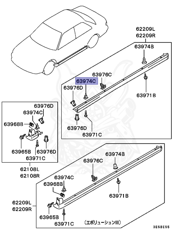 Mitsubishi - Lancer Evolution III - CE9A - 1995 - SNGF - 4G63