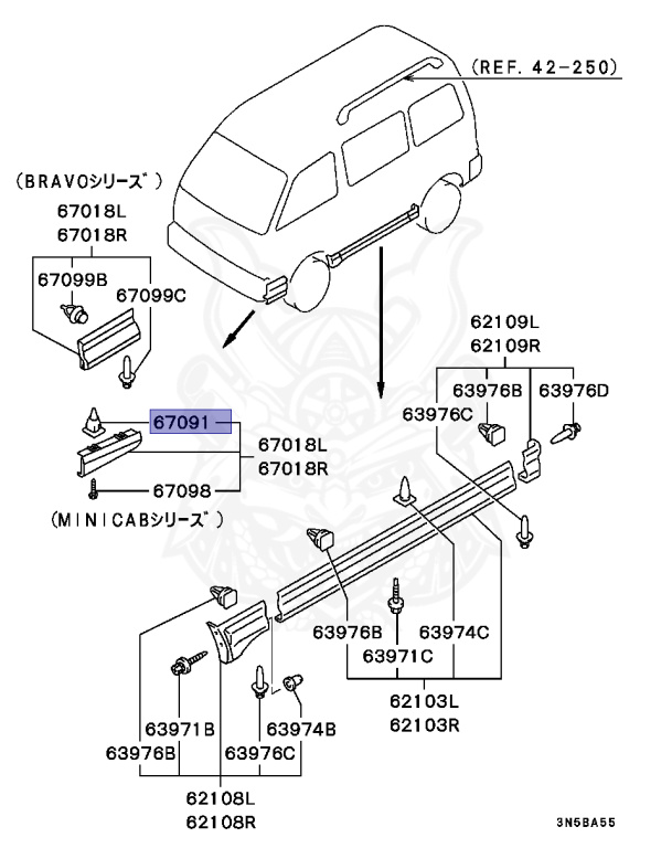 Mitsubishi - Minicab Truck - U42T - 1995 - HNSV9 - 3G83