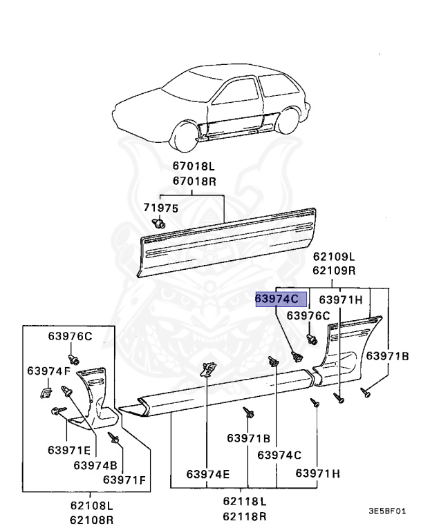 Mitsubishi - Mirage - C83A - 1988 - MRGM - 4G61