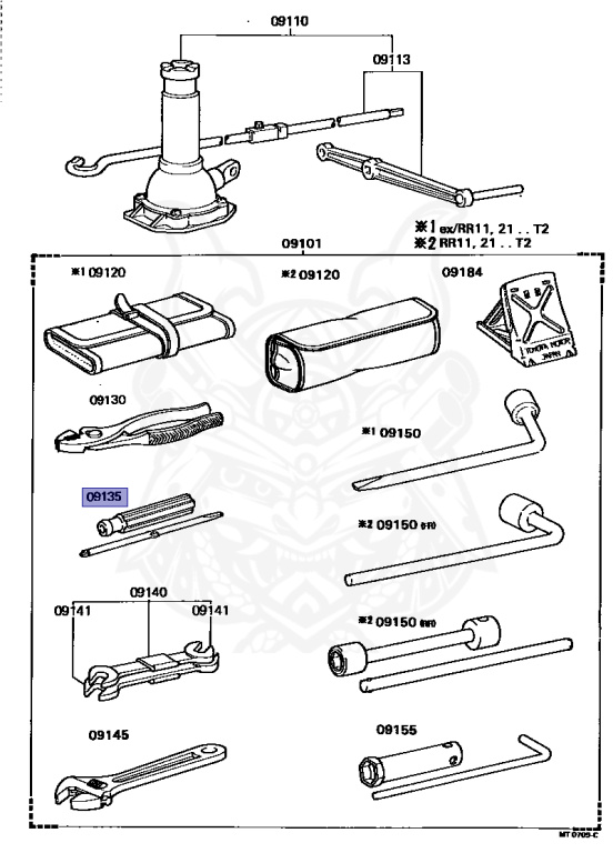 Toyota - TownAce - TR15G - 1982 - CANYON PACKAGE TYPE - WAGON - Manual - 13TU