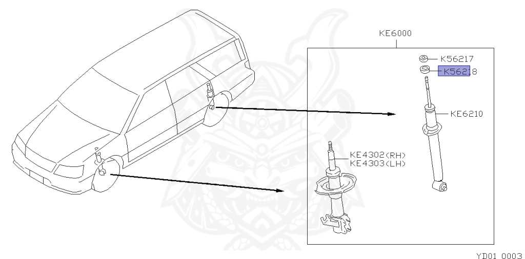 Nissan - Stagea - WC34 - 1999 - 25X - WAGON(W) - 2 WHEEL DRIVE(2WD) - AUTOMATIC TRANSMISSION(AT) - RB25DE