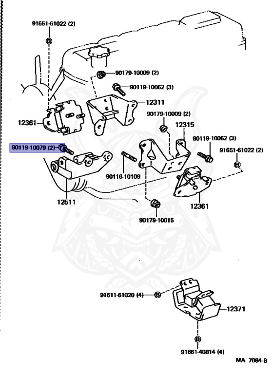 Toyota - Crown - MS123 - 1983 - ROYAL SALOON TYPE - HARDTOP - Automatic - 5MGEU