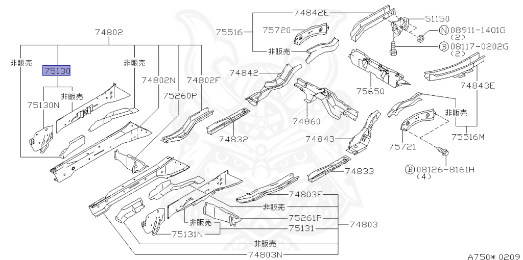 Nissan - Silvia - S15 - 1999 - SEDAN - HARDTOP(K) - MANUAL TRANS 5-SPEED(MT.F5) - TWO WHEELS STEERING(2WS) - SR20DE