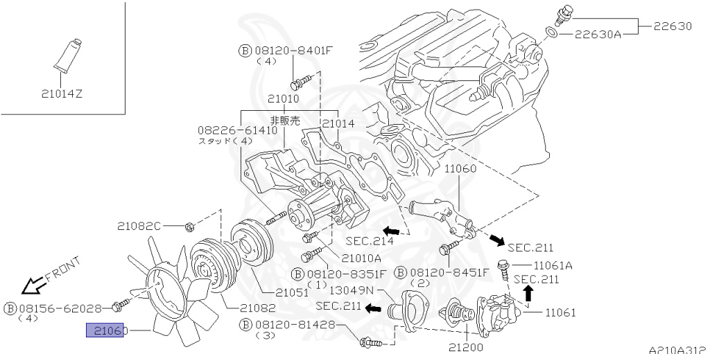 Nissan - Pathfinder - R50 - 2001 - XE TYPE - WAGON(W) - 2 WHEEL DRIVE(2WD) - AUTOMATIC TRANSMISSION(AT) - VG33E