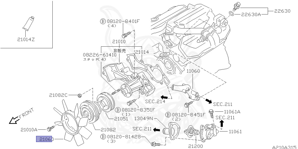 Nissan - Pathfinder - JR50 - 1999 - XE TYPE - WAGON(W) - 2 WHEEL DRIVE(2WD) - AUTOMATIC TRANSMISSION(AT) - VG33E