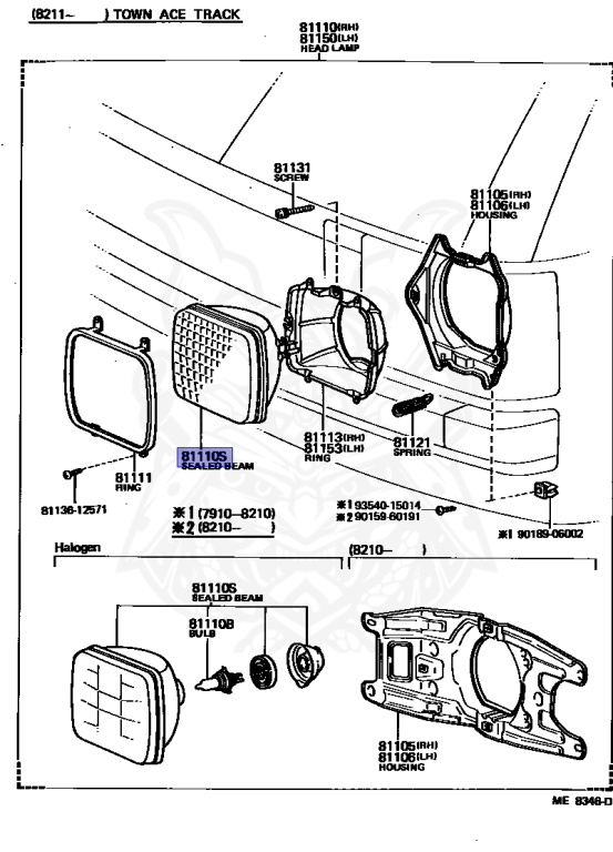 Toyota - LiteAce - YM21G - 1985 - DLX TYPE - WAGON - Manual - 2YU