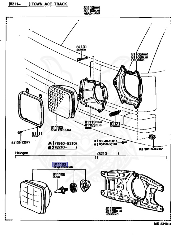 Toyota - LiteAce - YM21G - 1984 - SW TYPE - WAGON - Manual - 2YU