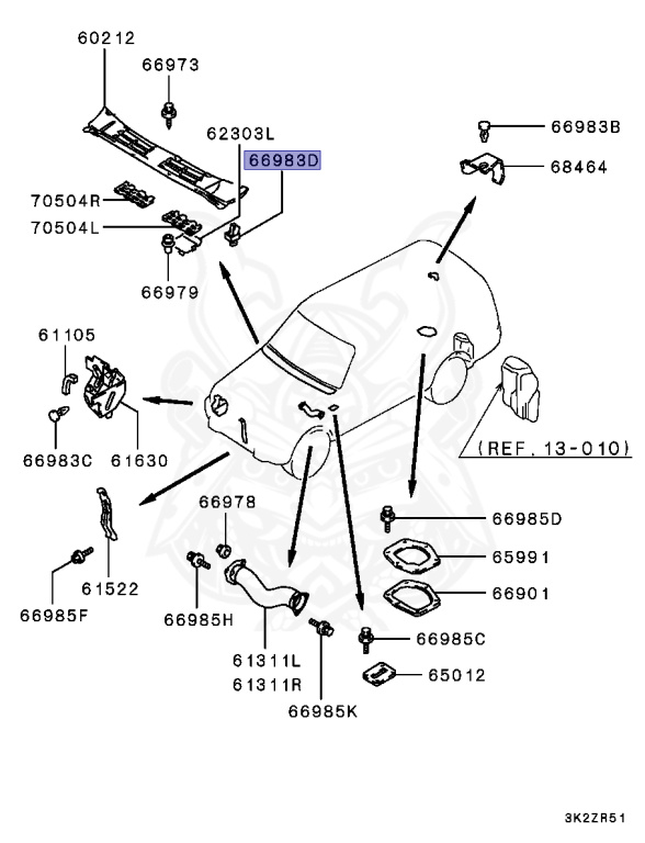 memiページ MPMF6440 MITSUBISHI MOTORS Cogged Replacement V-Belt
