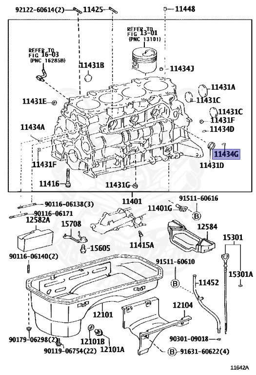 トップス A 90250-10192 - Toyota - Flywheel Straight Pin - Nengun Performance