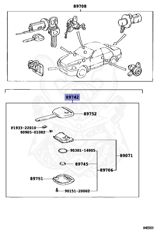 89742-22120 - Toyota - Transmitter, Door Control - Nengun Performance