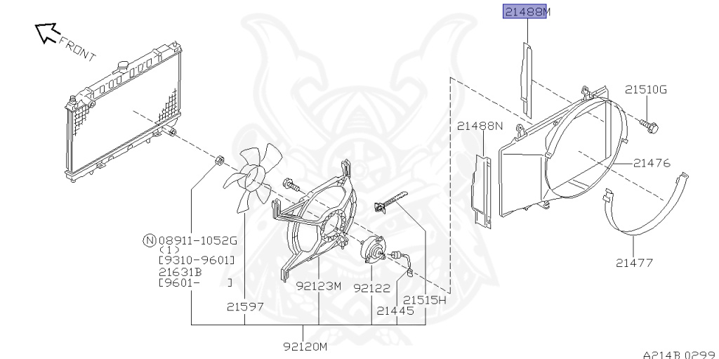 Nissan - Silvia - S14 - 1993 - QS - HARDTOP(K) - AUTOMATIC TRANSMISSION(AT) - TWO WHEELS STEERING(2WS) - SR20DE