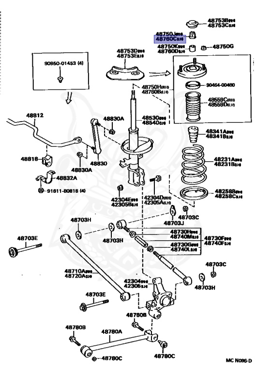 Toyota - Corona - ST191 - 1996 - EXS TYPE - 4 DOOR SEDAN - Automatic - 3SFE