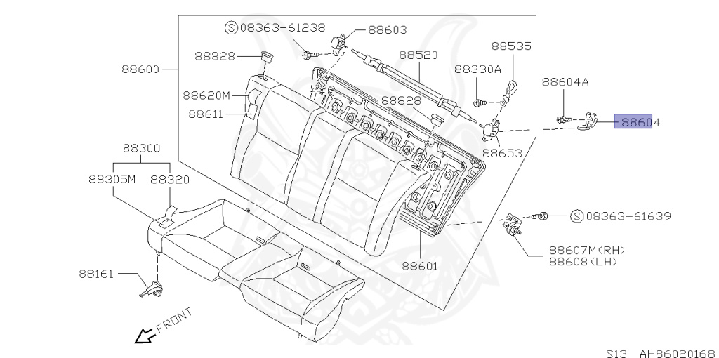 Nissan - Silvia - S13 - 1988 - K'S - HARDTOP(K) - MANUAL TRANSMISSION(MT) - CA18DT