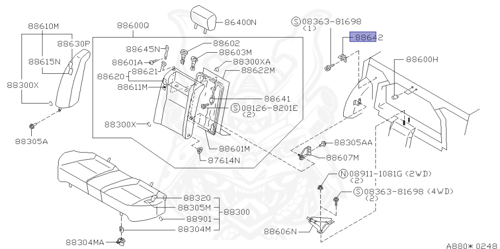 Nissan - Primera - P11 - 1998 - TML - SEDAN(S) - 2 WHEEL DRIVE(2WD) - MANUAL TRANSMISSION(MT) - SR20DE
