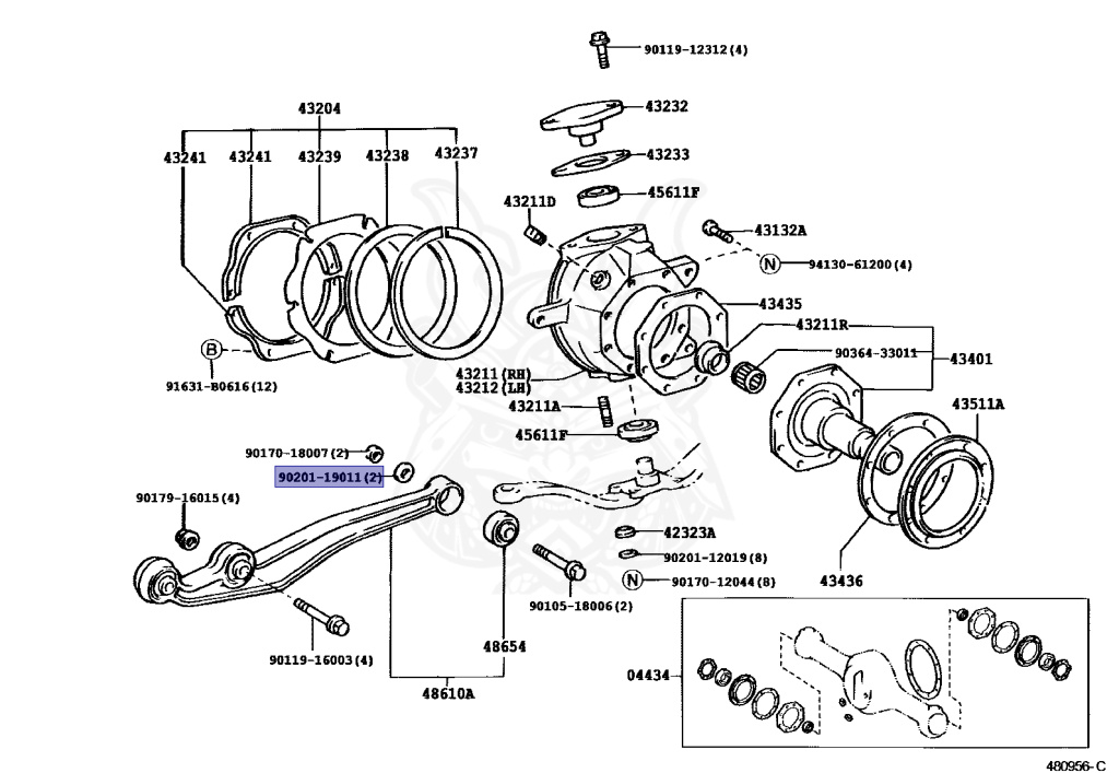 90201-19011 - Toyota - Washer - Nengun Performance