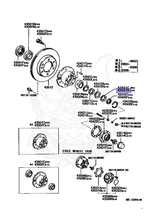 Toyota - Hilux Surf - KZN130W - 1995 - SSR-XSSR-VSSR-GSSR-X WIDE TYPE - WAGON - Automatic - 1KZTE