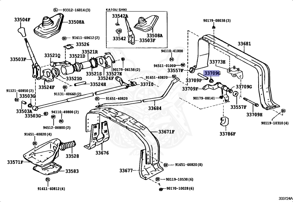 Toyota - Dyna - BU67 - 1994 - TRUCK(PICKUP):TR TYPE - Manual - 14B