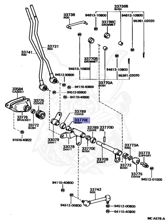 Toyota - Hilux - YN56 - 1987 - DLX TYPE - DOUBLE CAB - Manual - 2YJ