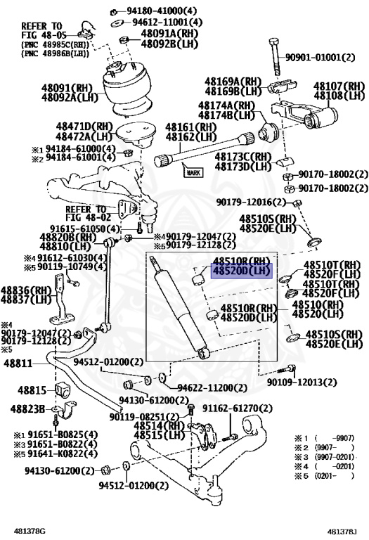 90948-01004 - Toyota - Cushion, Front Shock Absorber, No.1