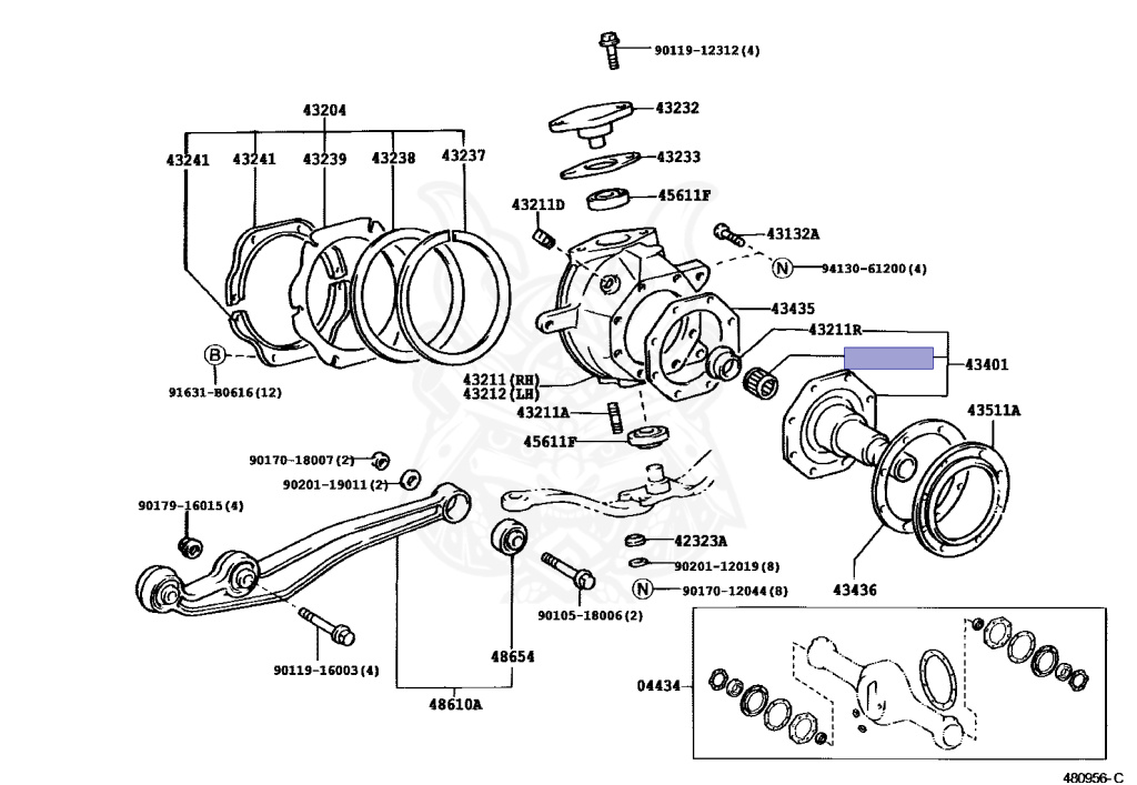 AT 90364-33011 - Toyota - Bearing - Nengun Performance
