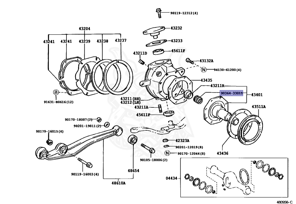 Another 90364-33011 - Toyota - Bearing - Nengun Performance