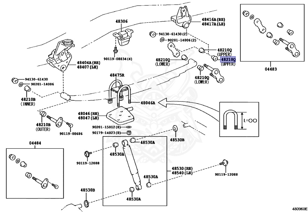 90385-18021 - Toyota - Bush (for Rear Spring Shackle) - Nengun