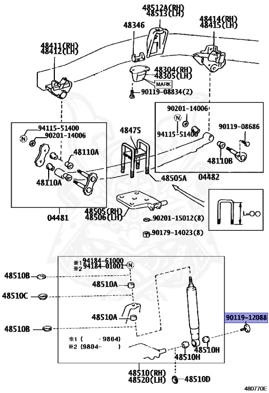 Toyota - Land Cruiser - HZJ75 - 1994 - STANDARD TYPE - CHASSIS FOR FIRE ENGINE - Manual - 1HZ