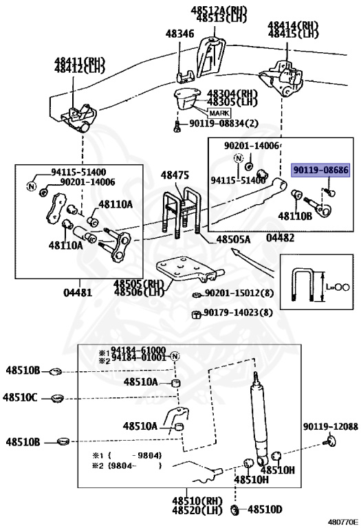 90119-08686 - Toyota - Bolt - Nengun Performance