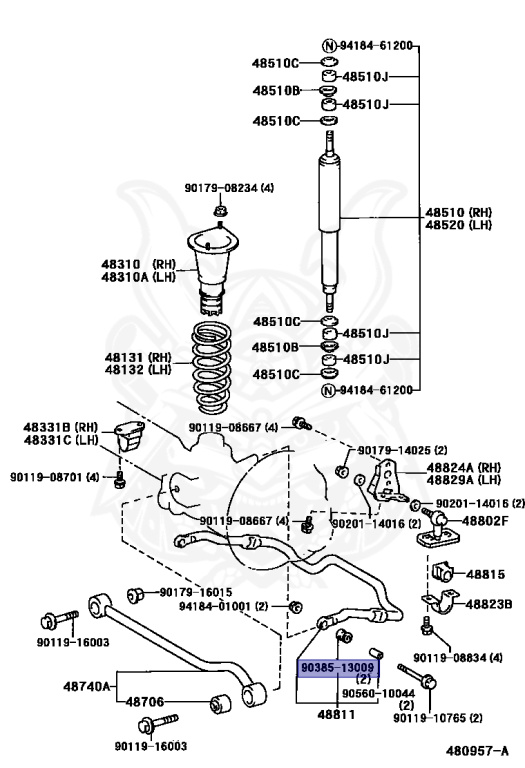 90385-13009 - Toyota - Bushing - Nengun Performance