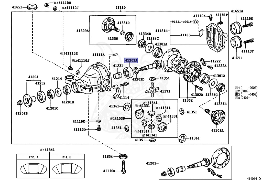 90366-35087 - Toyota - Bearing, Tapered Roller (for Front Drive