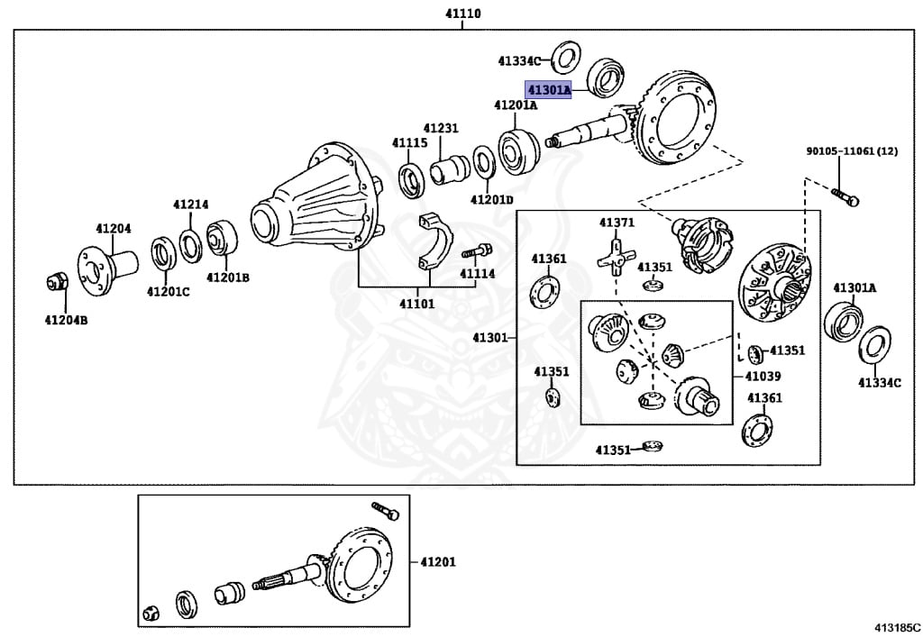 90366-50007 - Toyota - Bearing (for Front Differential Case