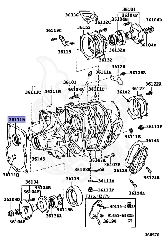 90316-48003 - Toyota - Seal, Oil (for Transfer Case) - Nengun