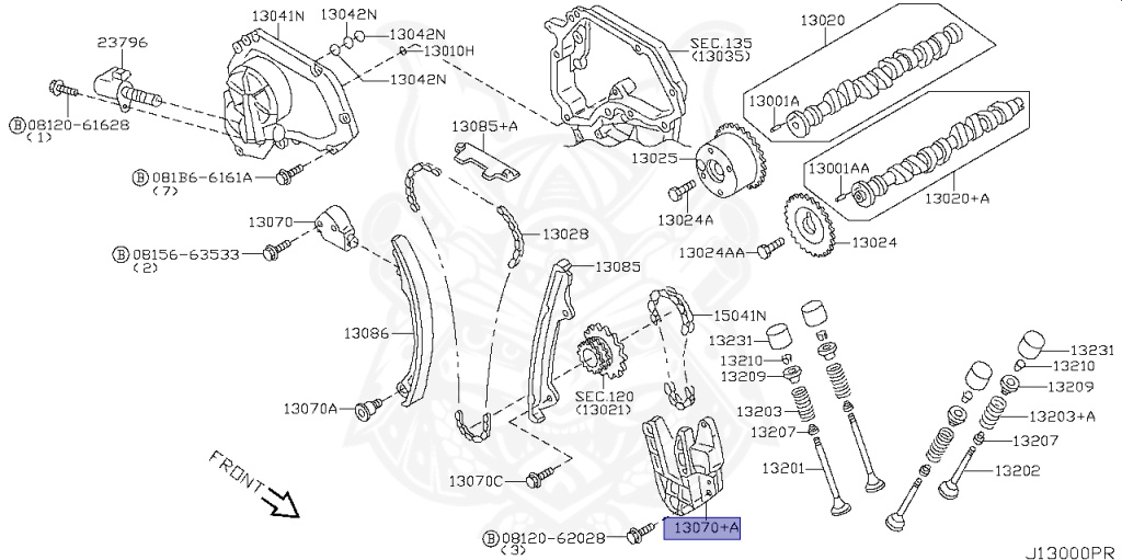 13070-6N215 - Nissan - Tensioner Assembly, Chain - Nengun Performance