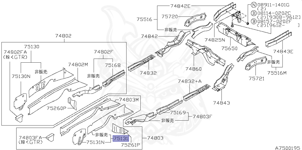 Nissan - Skyline GT-R - BCNR33 - 1995 - GTR TYPE - 2 door hard top (2K) - 4 WHEEL DRIVE(4WD) - MANUAL TRANS 5-SPEED(MT.F5) - HICAS - RB26DETT