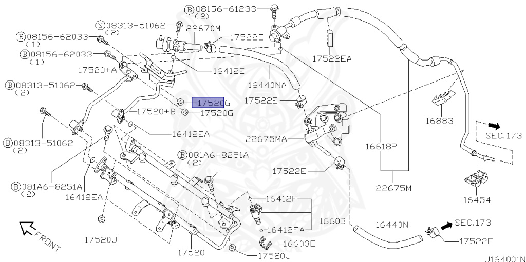 16614-D4200 - Nissan - Spacer, Fuel Tube - Nengun Performance
