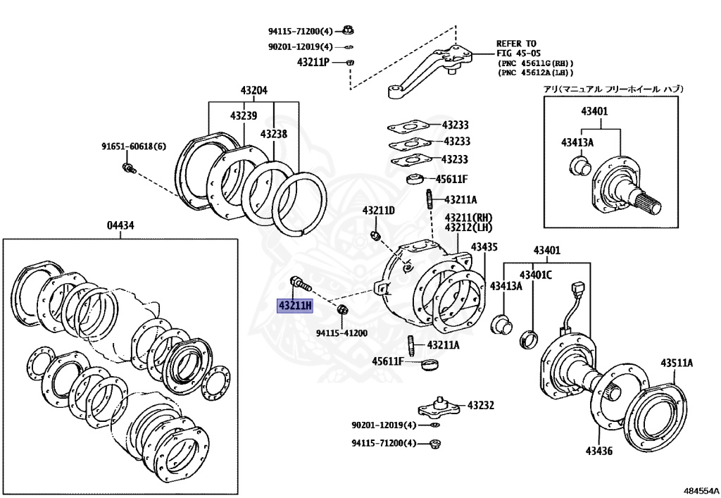 90106-12005 - Toyota - Bolt, Round Hexagon (for Steering Knuckle
