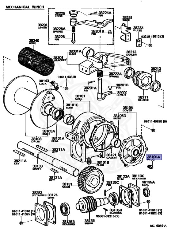 Toyota - Land Cruiser - BJ42 - 1982 - SOFTTOP (TARPAULIN CANVASTOP OR VINYLTOP) - Manual - 3B