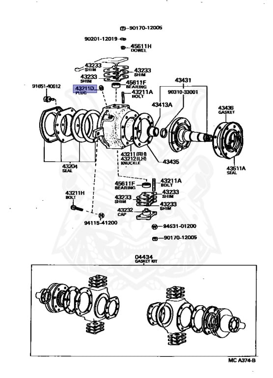 Toyota - Hilux - LN65 - 1984 - SR TYPE - DOUBLE CAB - Manual - 2L
